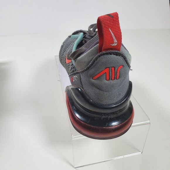 Nike Air Max 270 Sneakers Youth Size 3Y Gray Black White Red Unisex Running Shoe - Picture 6 of 15